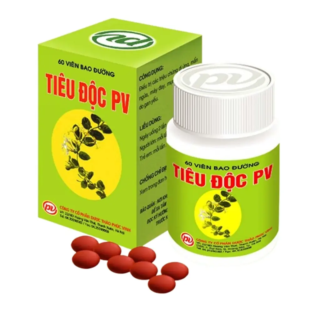 Tiêu Độc PV Phúc Vinh 1 lọ 60 viên