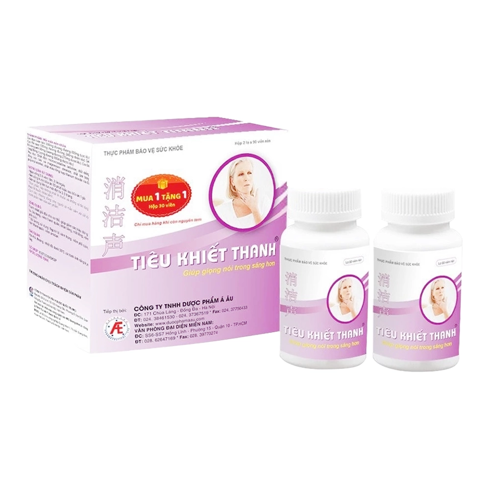 Tiêu Khiết Thanh 2 lọ x 90 viên