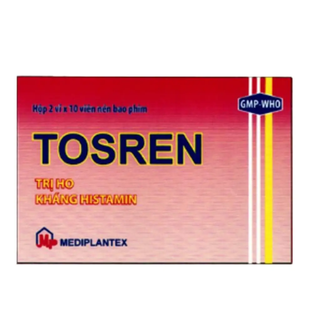 Tosren Mediplantex hộp 2 vỉ x 10 viên
