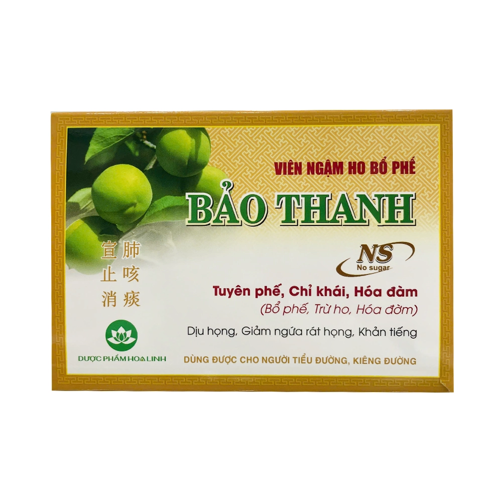 Viên ngậm Bảo Thanh NS Không Đường 4 vỉ x 5 viên