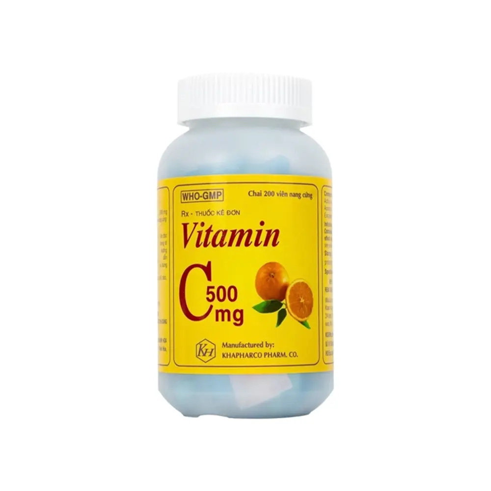 Vitamin C 500 mg Khapharco chai 200 viên