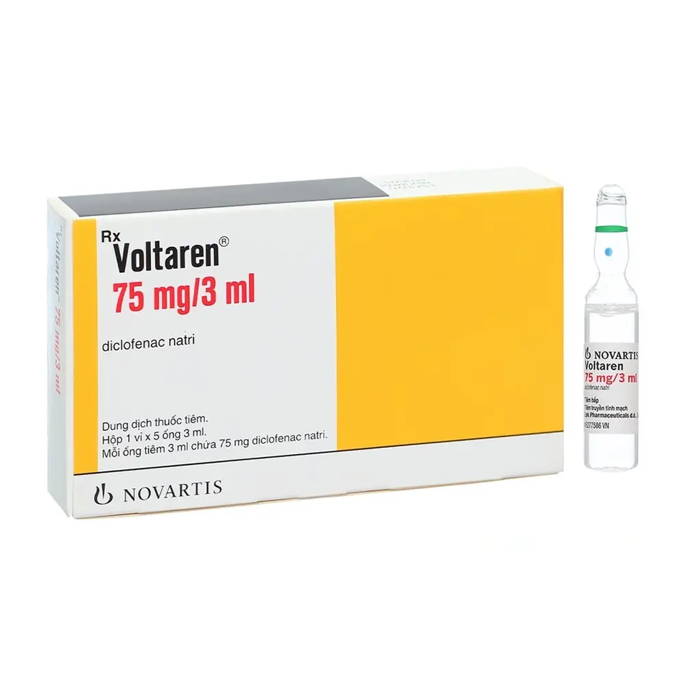 Voltaren 75 mg/3 ml Novartis 1 vỉ x 5 ống x 3ml