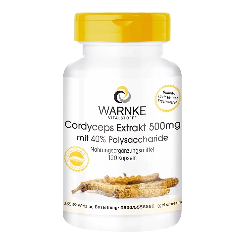 Warnke Cordyceps Extrakt 500mg 120 viên