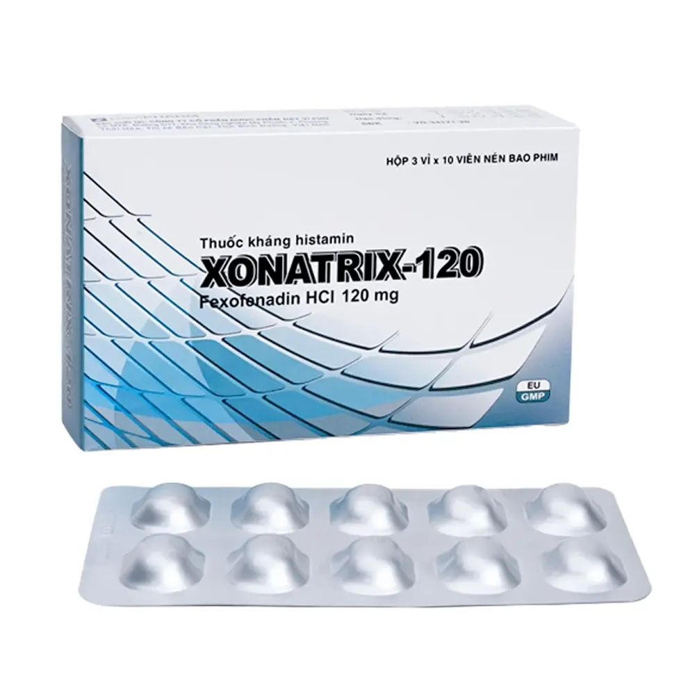 Xonatrix-120 DaviPharm 3 vỉ x 10 viên