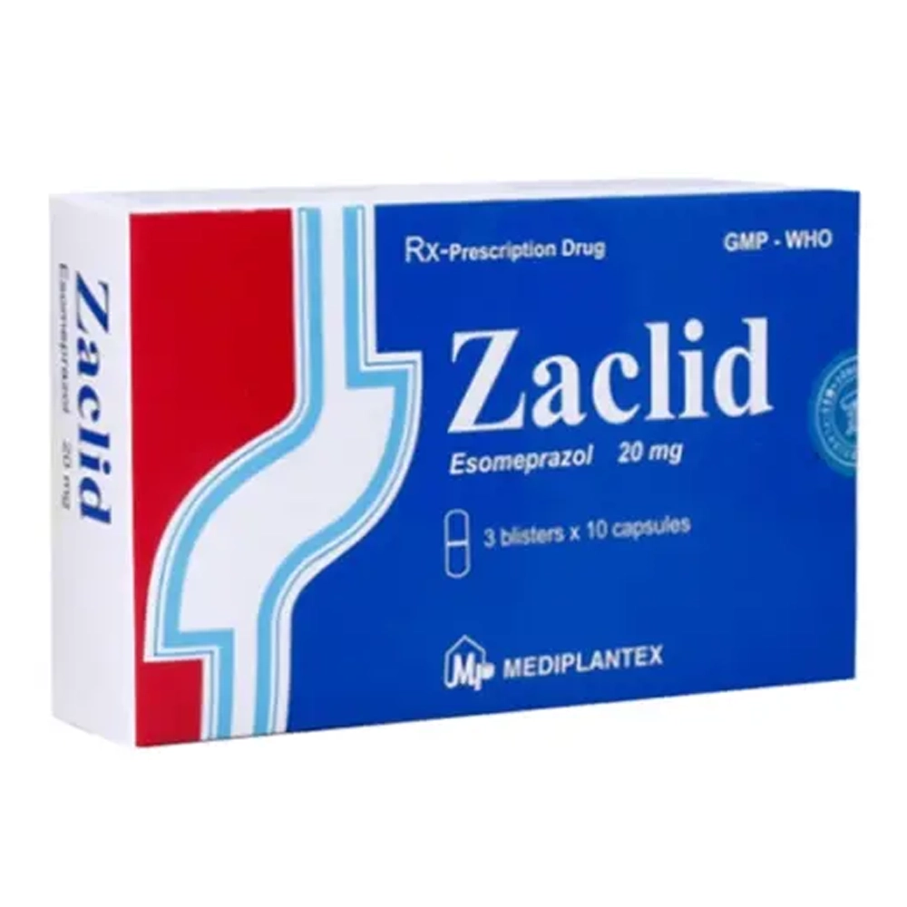 Zaclid 20mg Mediplantex 3 vỉ x 10 viên