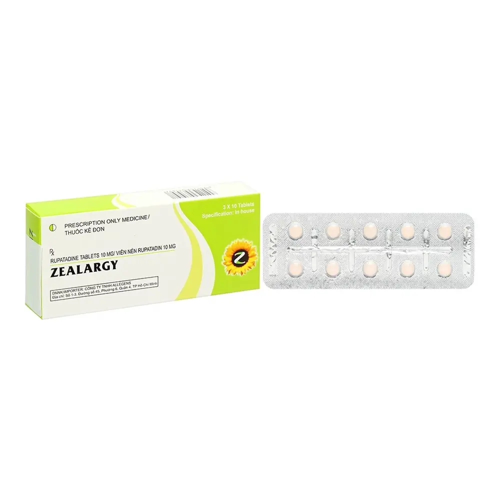 Zealargy 10 mg Cadila 3 vỉ x 10 viên